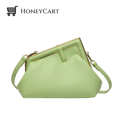 Medium Clip Shoulder Bag Green