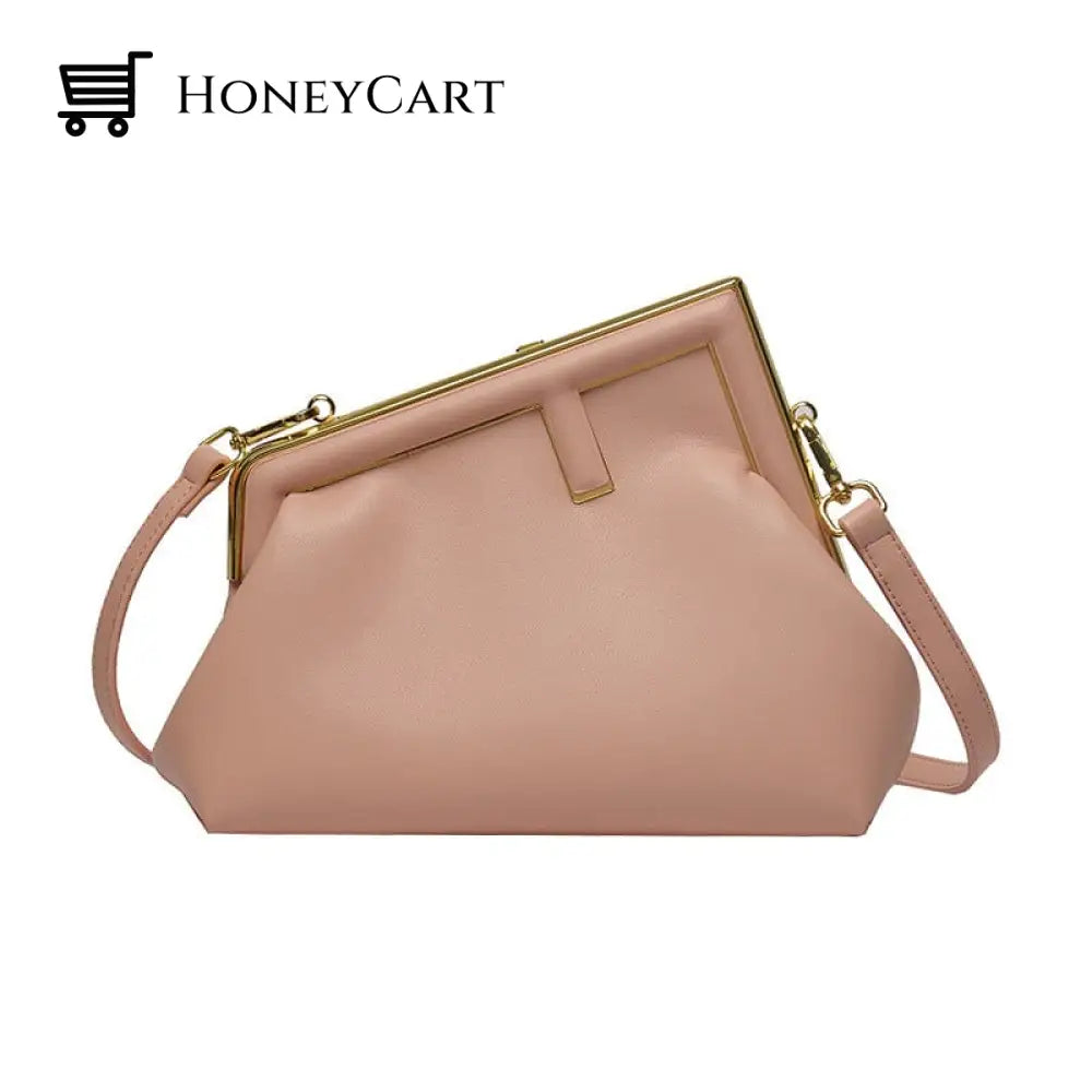 Medium Clip Shoulder Bag Pink