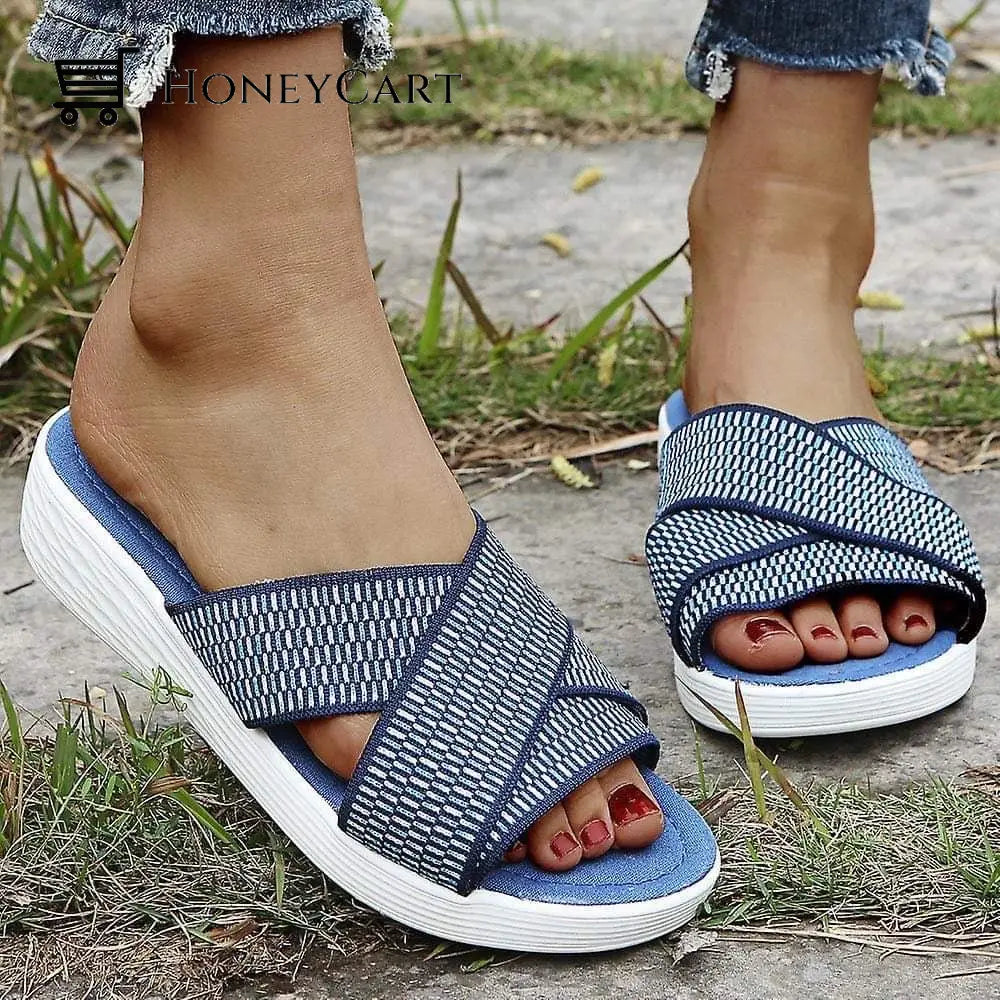 Memory Foam Womens Slide Sandals For Bunions