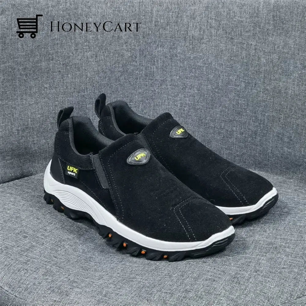 Men Breathable And Light & Non-Slip Shoes Black / 5.5