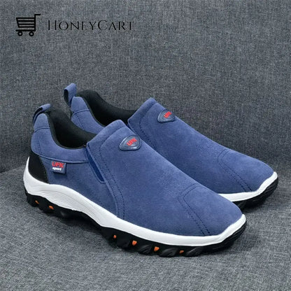 Men Breathable And Light & Non-Slip Shoes Blue / 5.5