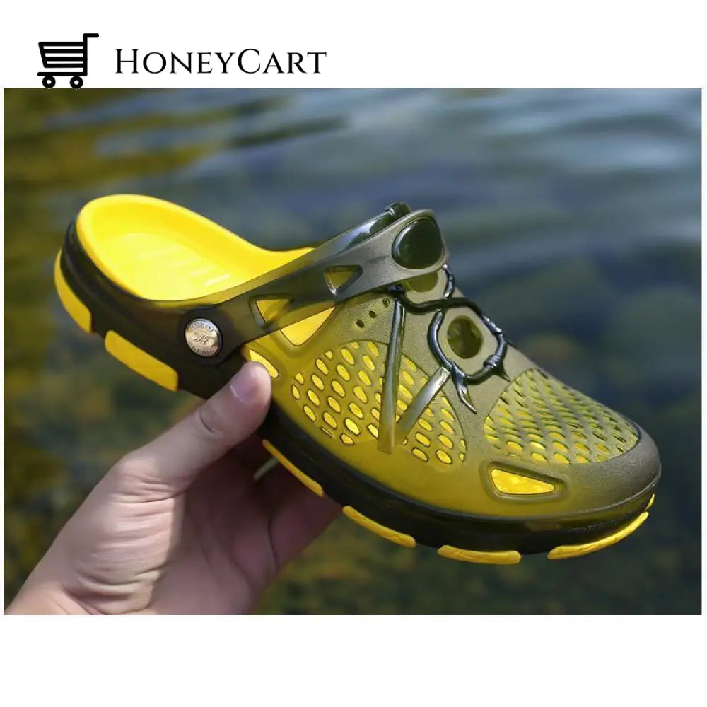 Mens Beach Sandals Breathable Mesh Slipper Shoes