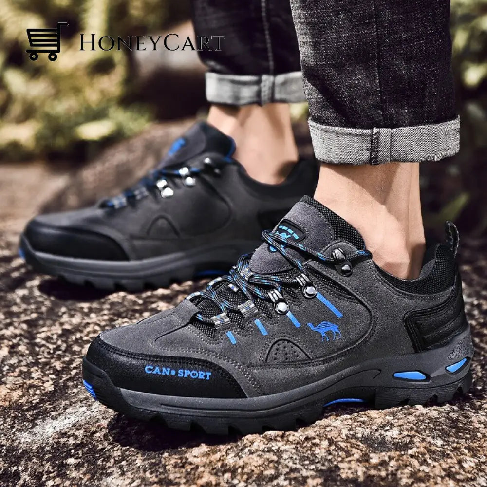 Mens Hiking Shoes Blue / 5.5