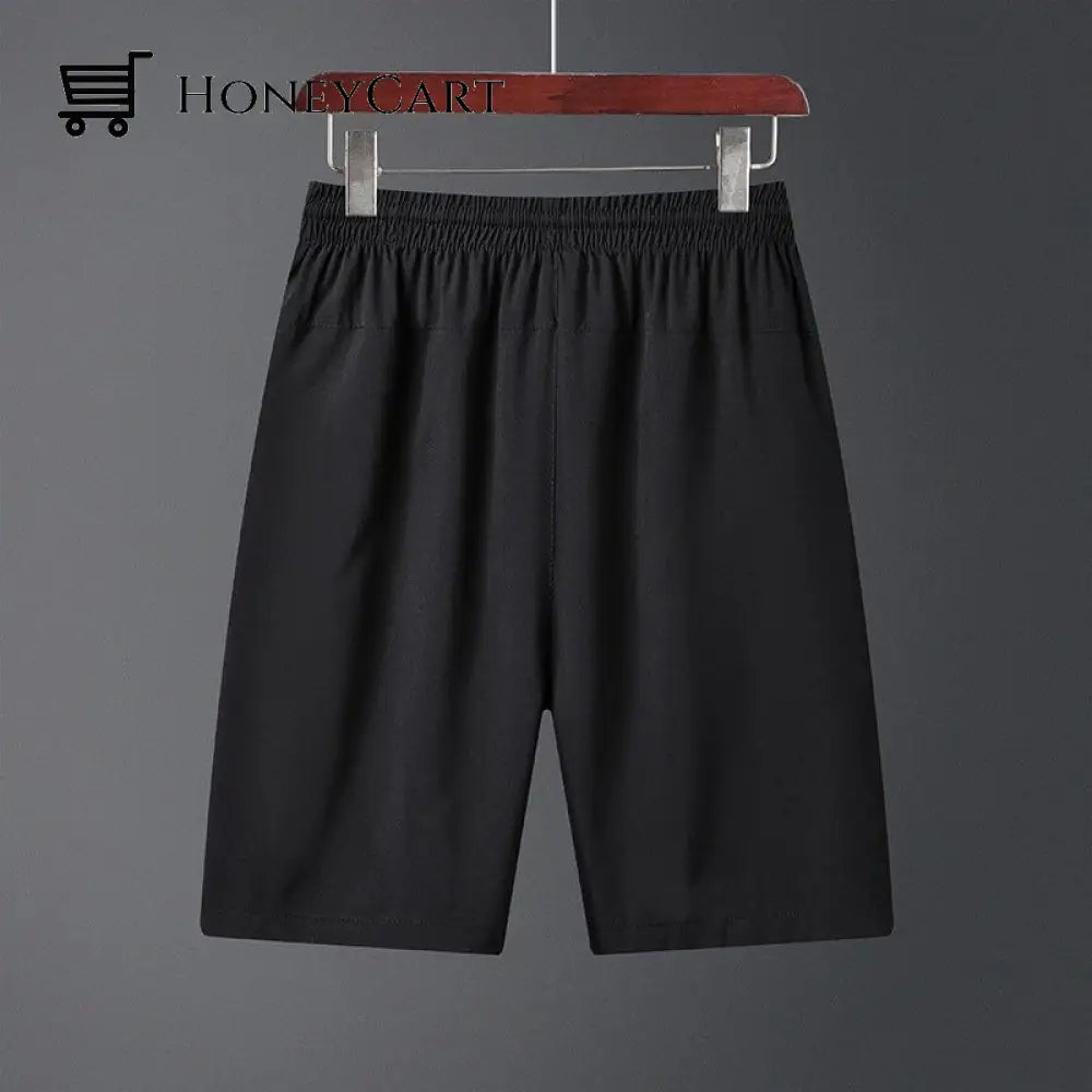 Mens Plus Size Ice Silk Stretch Shorts