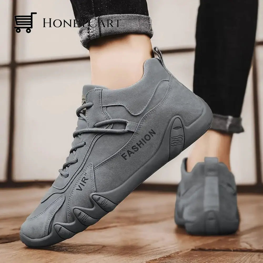 Mens Walking Running Shoe Orthopedic Sneaker Fur Lined Shoes