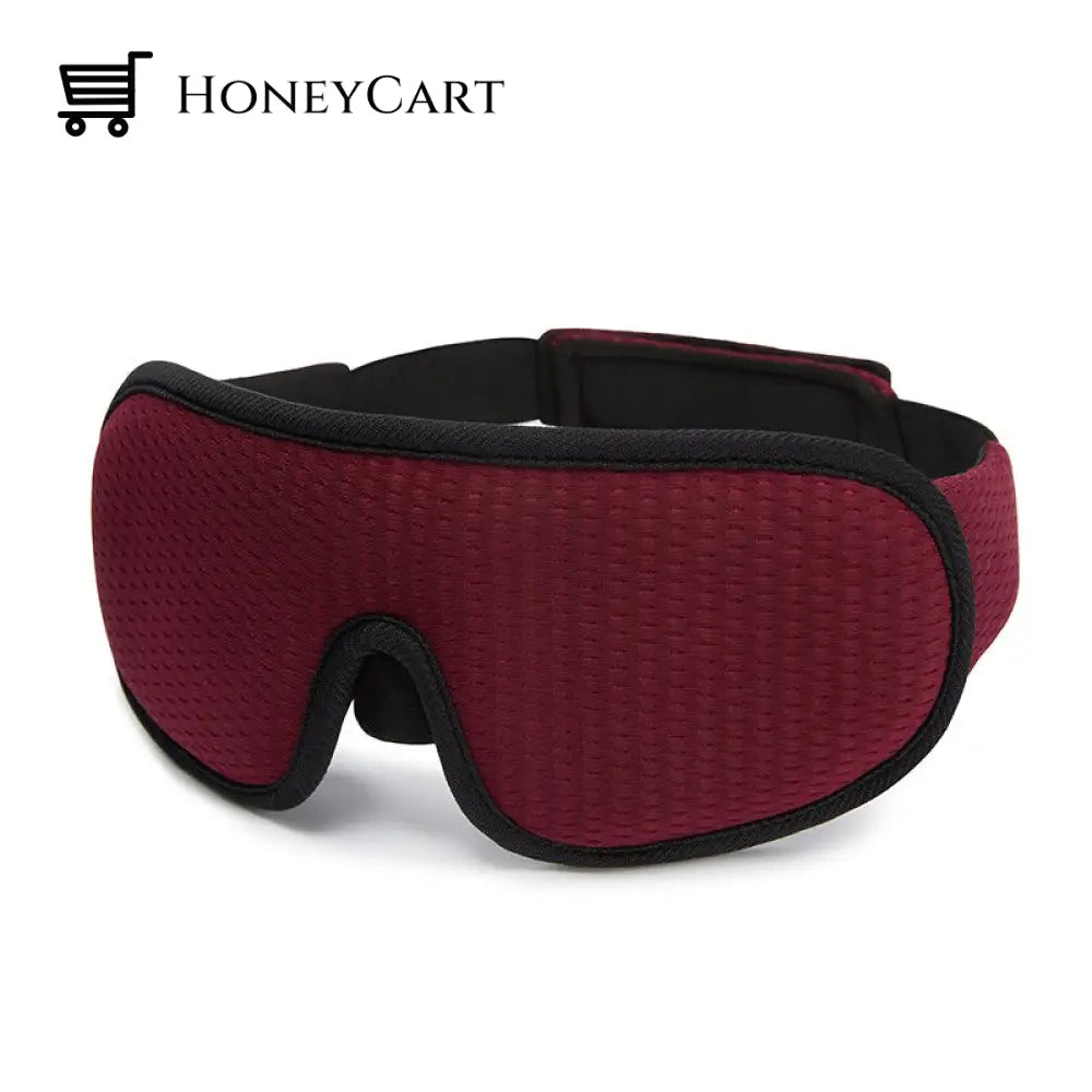 Merall 3D Blindfold Sleeping Aid Mask Red Aids