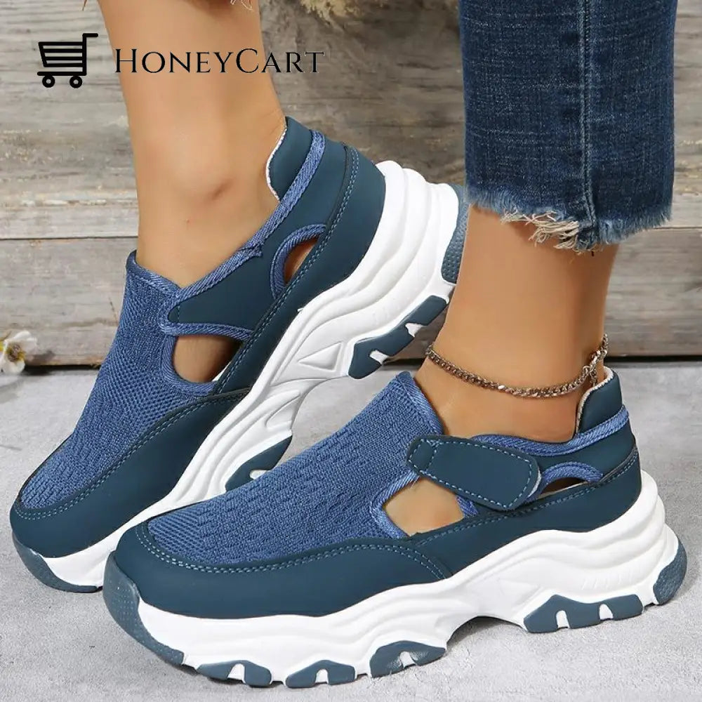 Mesh Sport Shoes Women Fashion Outdoor Flat Heel Running Cj