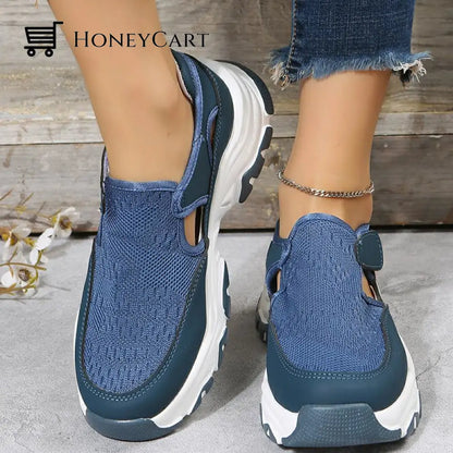 Mesh Sport Shoes Women Fashion Outdoor Flat Heel Running Cj