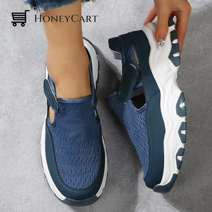 Mesh Sport Shoes Women Fashion Outdoor Flat Heel Running Cj