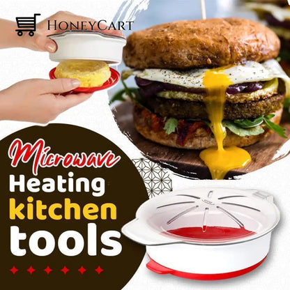 Microwave Heating Kitchen Tool Round Egg Steamer
