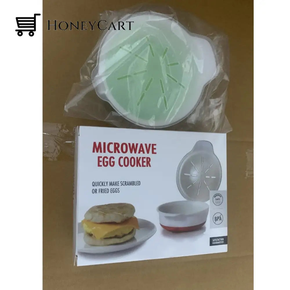Microwave Heating Kitchen Tool Round Egg Steamer Green