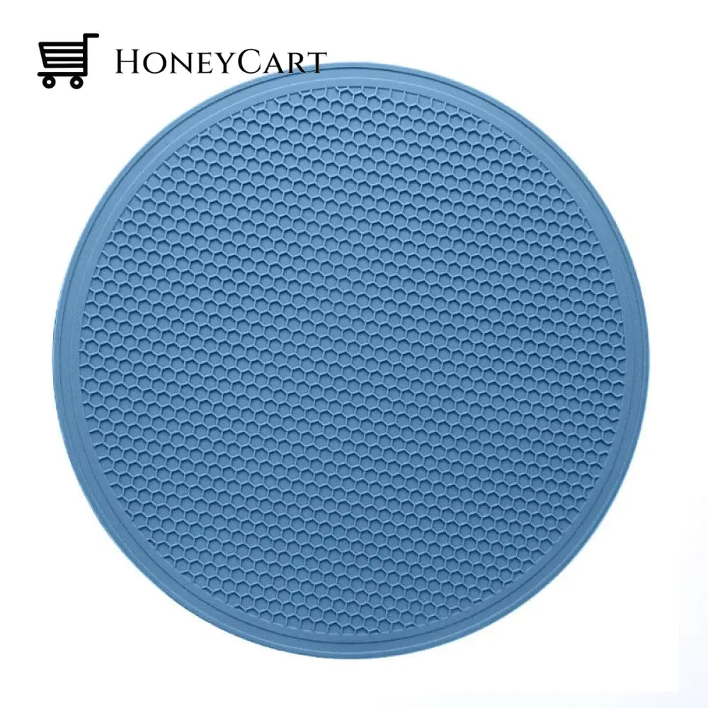 Microwave Mat Silicone Cover Pad Blue