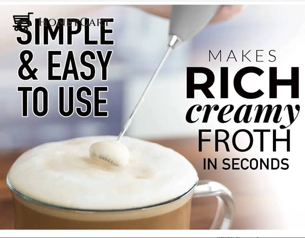 Milk Frother For Coffee With Upgraded Titanium Motor - Handheld Electric Whisk Amazing Lifehacks