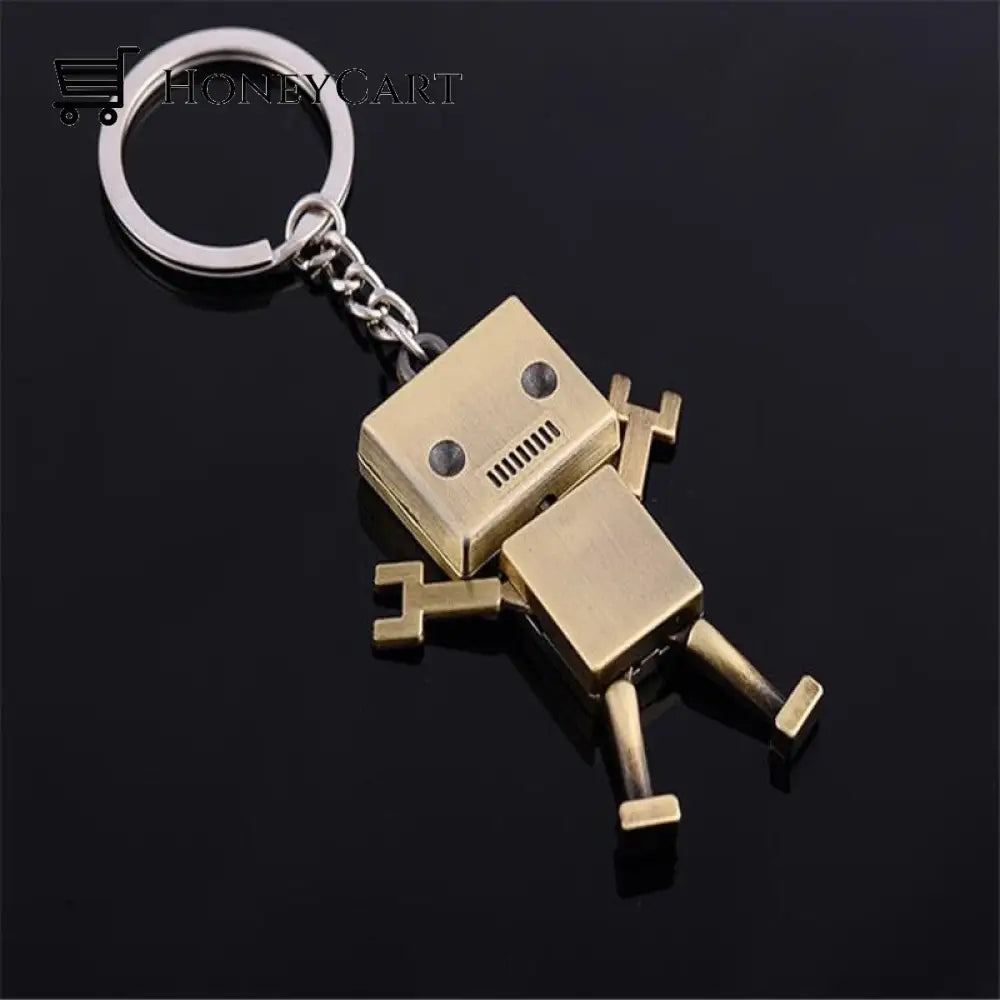 Mini Confused Robot Keychain Keychains