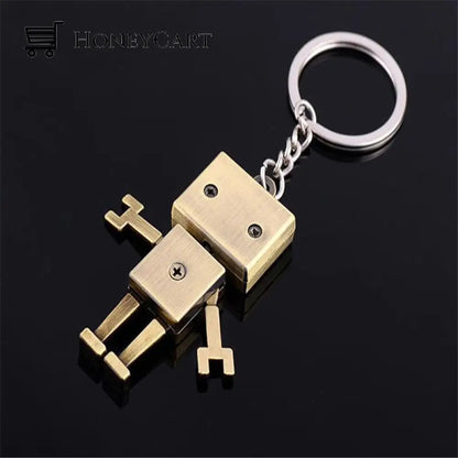 Mini Confused Robot Keychain Keychains