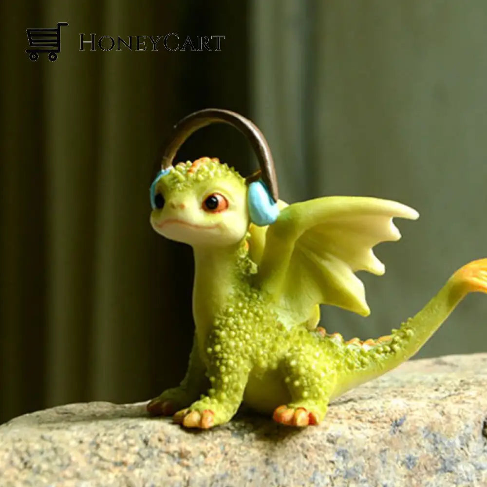 Mini Cute Dragon Statue Decoration B