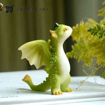 Mini Cute Dragon Statue Decoration F