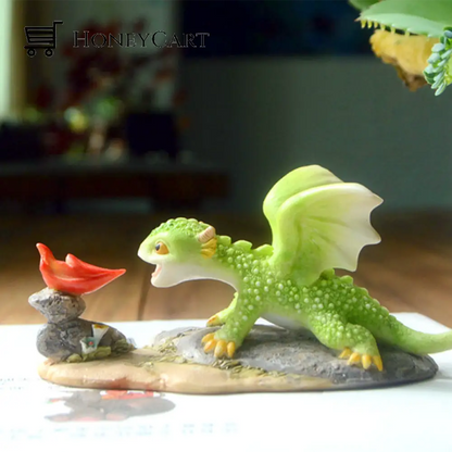 Mini Cute Dragon Statue Decoration N