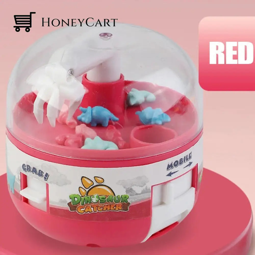 Mini Dinosaur Claw Machine Toys Red