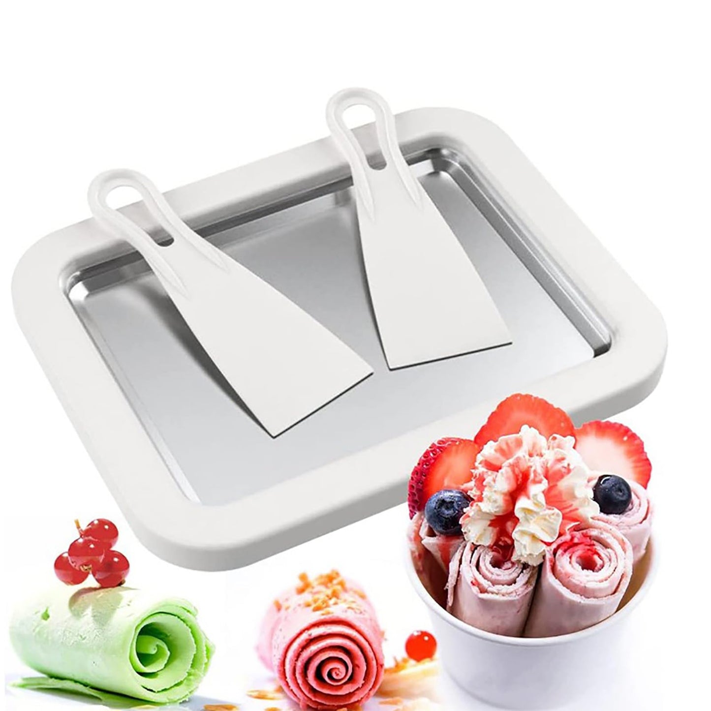 Instant Ice Cream Maker Pan, Rolled Ice Cream Maker Pan