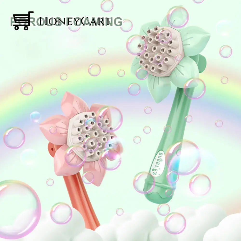 Mini Magical Sunflower Bubble Maker Toy Blowing Toys