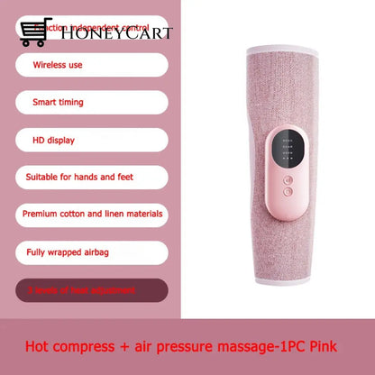 Minimal Air Wireless Vibration Portable Leg Massager 1Pc Pink 2Mode Massagers