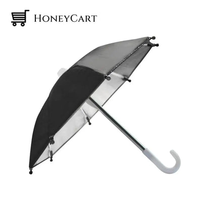 Mobile Phone Protector Mini Bike Umbrella Black Gadget