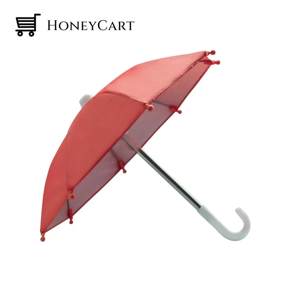 Mobile Phone Protector Mini Bike Umbrella Red Gadget