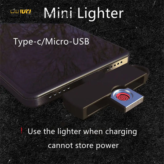 Mobile Phone Usb In-Line Cigarette Lighter Type-C Micro Convenient Mini Outdoor Home & Garden