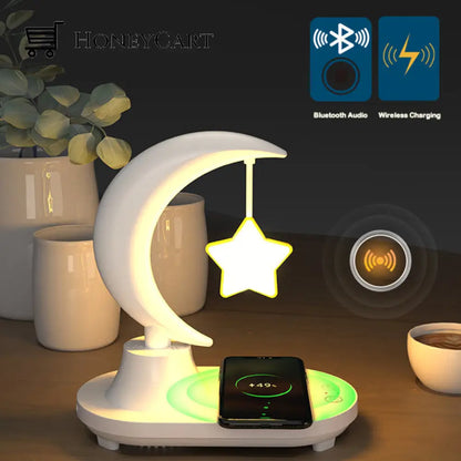 Moon Star Wireless Charging Night Lamp / Bluetooth Audio Lamps