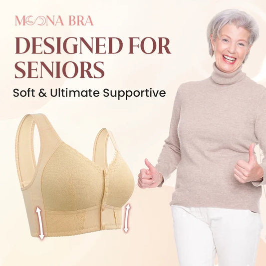 Moona Bra (Last Day Sale 83% Off) Front Closure Breathable Bra For Seniors