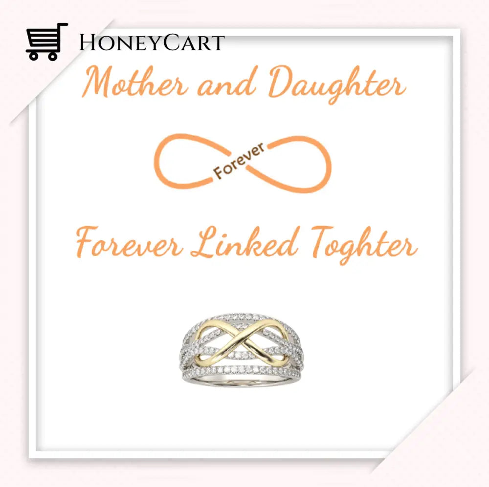 Mother & Daughter Forever Linked Together Ring