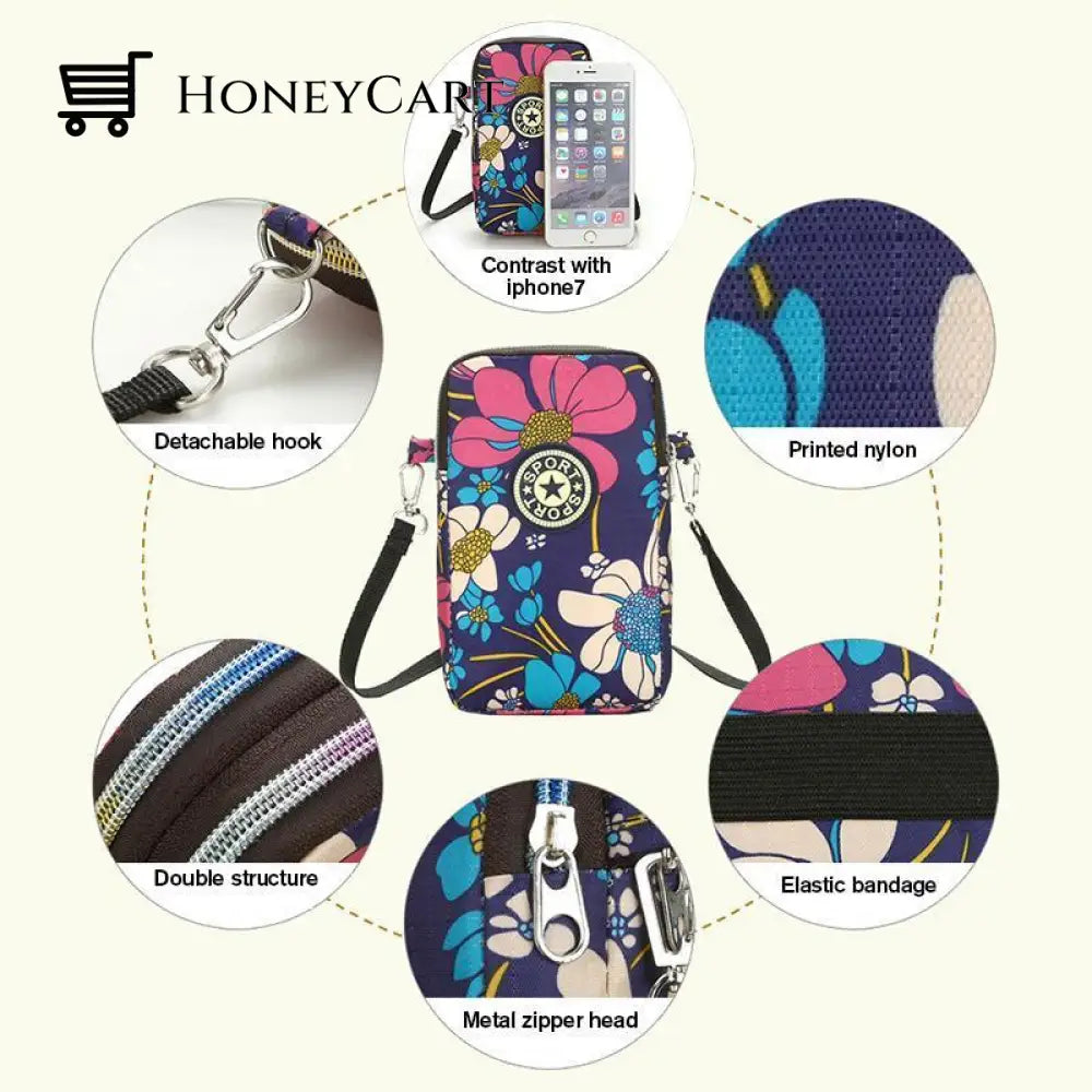 Multi-Function Phone Crossbody Bag Wrist