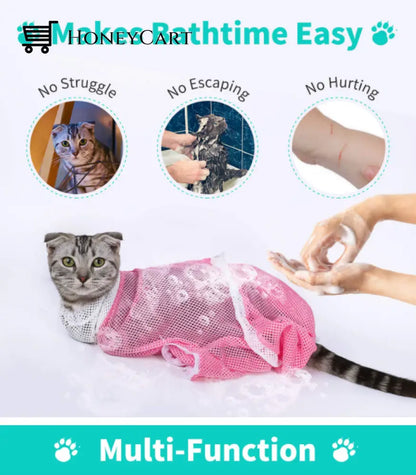 Multi-Functional Pet Grooming Bath Bag