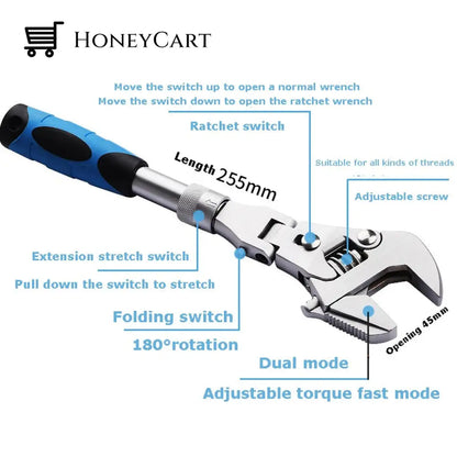 Multifunctional Adjustable Universal Wrench Tools