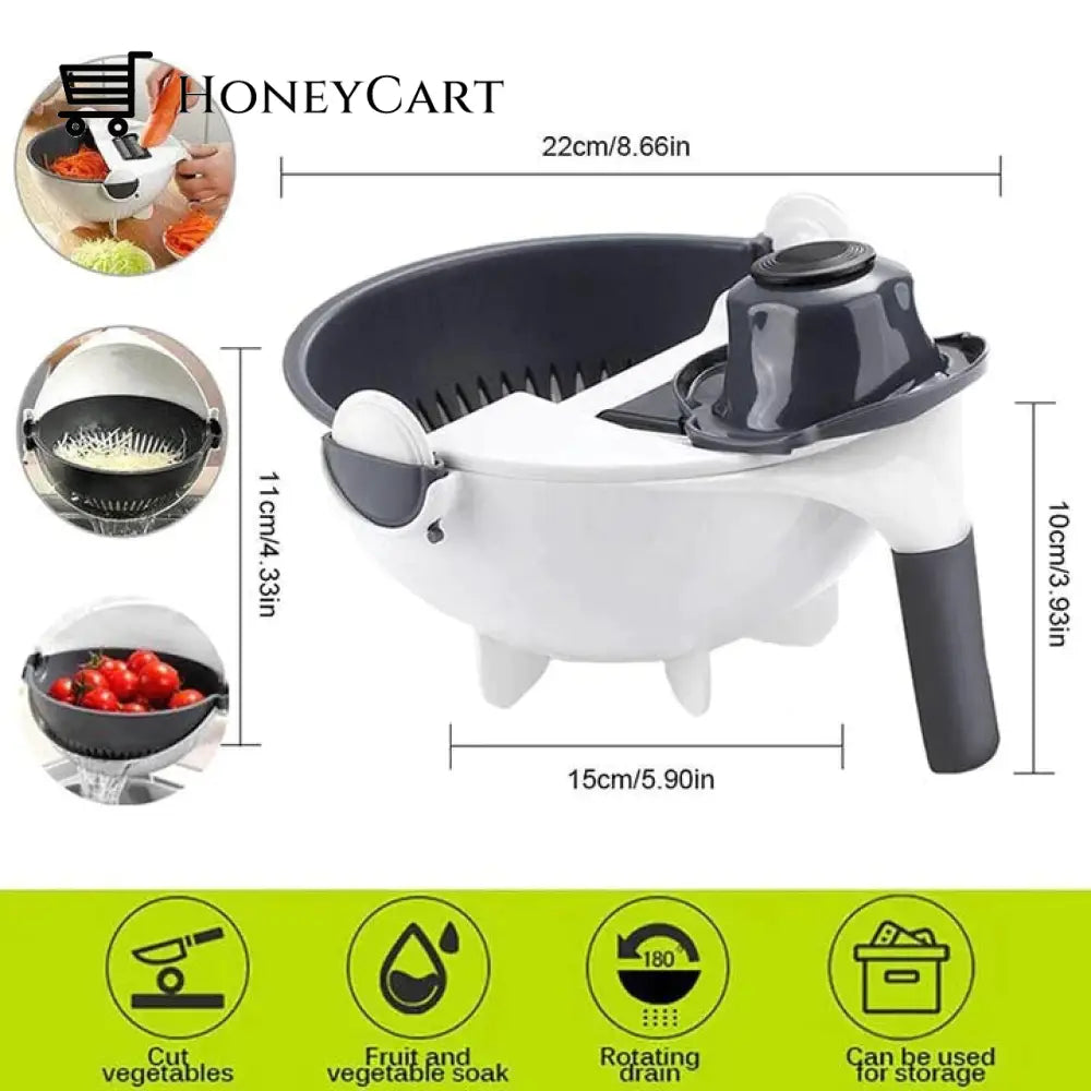 Multifunctional Basket For Fruits And Vegetables - Washer Cutter Kitchen Utensils