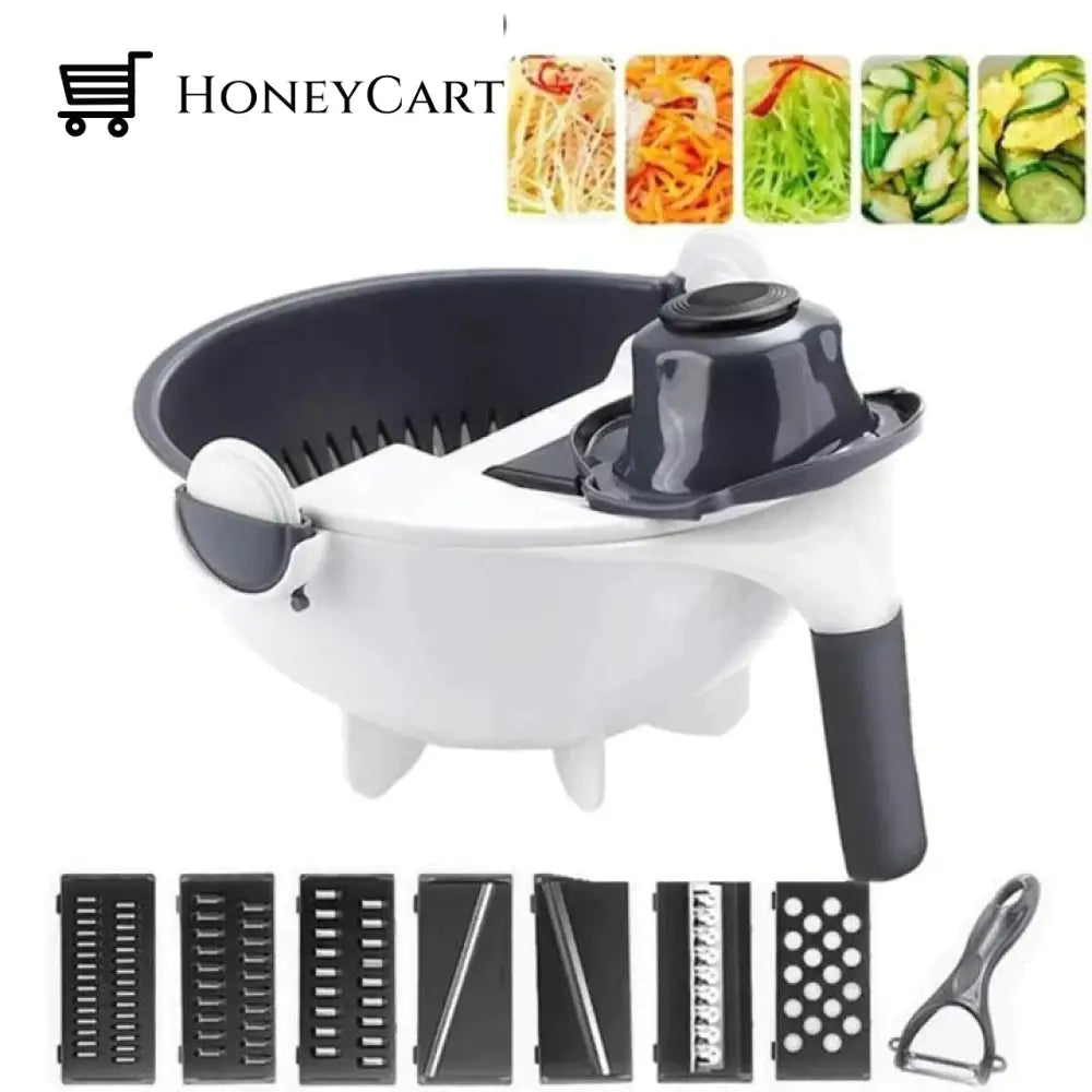 Multifunctional Basket For Fruits And Vegetables - Washer Cutter Kitchen Utensils