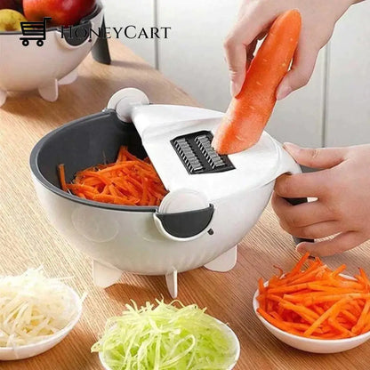 Multifunctional Basket For Fruits And Vegetables - Washer Cutter Kitchen Utensils