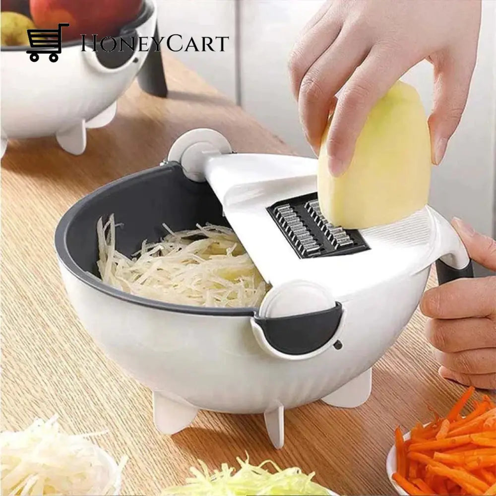 Multifunctional Basket For Fruits And Vegetables - Washer Cutter Kitchen Utensils