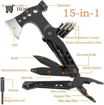 Multifunctional Camping Axe Survival Kit Tools