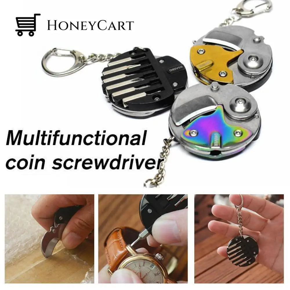 Multifunctional Coin Screwdriver