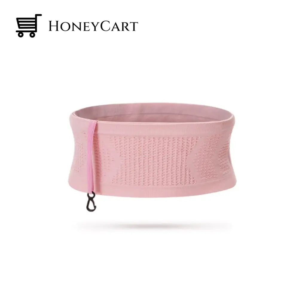 Multifunctional Knit Breathable Concealed Waist Bag Pink / S