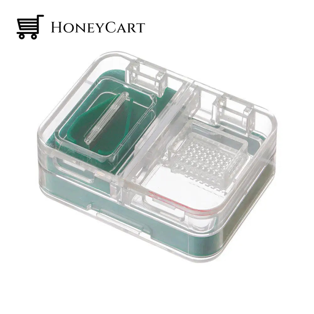 Multipurpose Medicine Storage Box Green Plastic