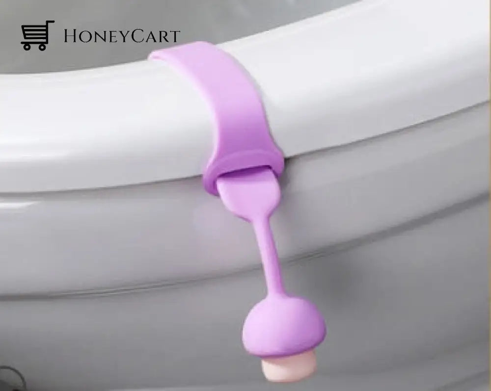 Mushroom Flexible Kids Toilet Seat Lifter Purple Covers