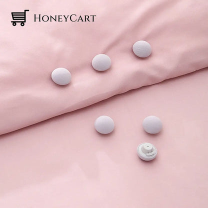 Mushroom Shape Bed Sheet Holder Clips 4Pcs Gray Sheets