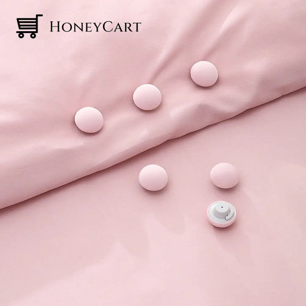 Mushroom Shape Bed Sheet Holder Clips 4Pcs Pink Sheets