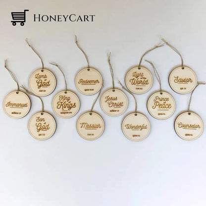 Names Of Jesus Ornaments (25 Pcs) Of Ornaments12 Pcs