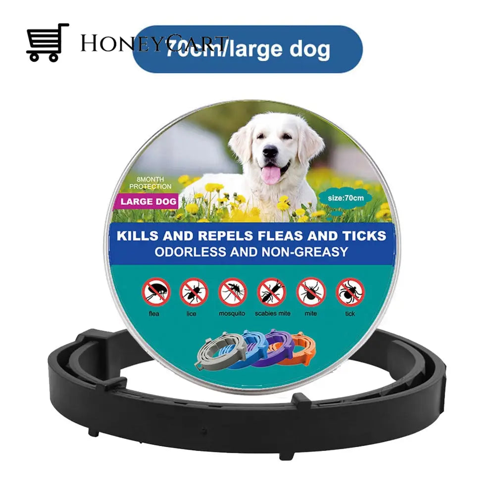 Natural Flea And Tick Collar Black (Large Dogs)