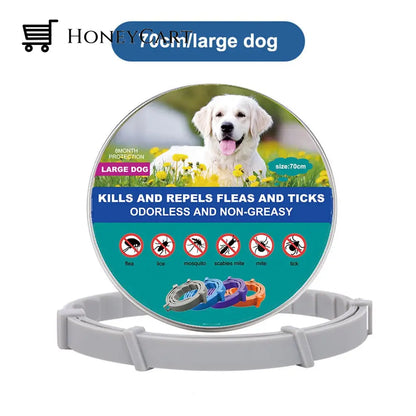 Natural Flea And Tick Collar Gray (Large Dogs)