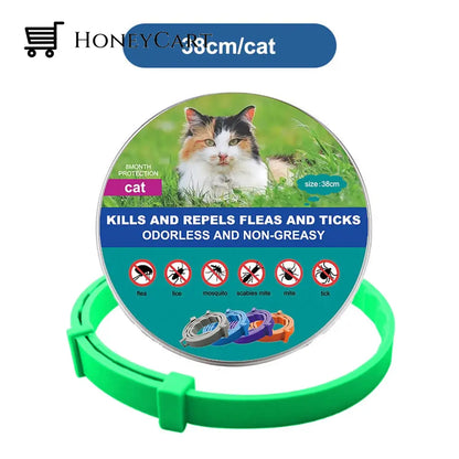 Natural Flea And Tick Collar Green (Cats)